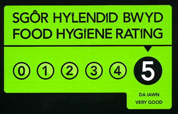 Food Hygiene Rating of 5 - very good